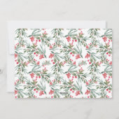 Eenvoudige Waterverf kerstmanfoto Feestdagenkaart (Achterkant)