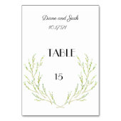 Eenvoudige Waterverf Laurel Wreath Kaart (Achterkant)