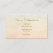 Eenvoudige Waterverf Menging Professioneel Visitekaartje (Achterkant)