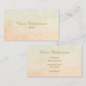 Eenvoudige Waterverf Menging Professioneel Visitekaartje (Voorkant / Achterkant)