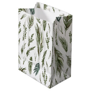 Eenvoudige Waterverf met boschemicaliën kerst Medium Cadeauzakje