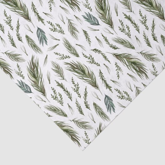 Eenvoudige Waterverf met boschemicaliën kerst Tissuepapier (Detail)