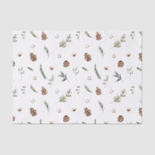 Eenvoudige Waterverf met kerstmis in de winter van Tissuepapier