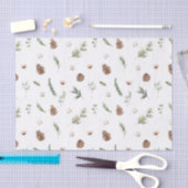 Eenvoudige Waterverf met kerstmis in de winter van Tissuepapier (Craft)