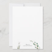 Eenvoudige Waterverf met Vrijgezellenfeest Uitnodi Save The Date (Achterkant)