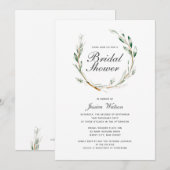 Eenvoudige Waterverf met Vrijgezellenfeest Uitnodi Save The Date (Voorkant / Achterkant)