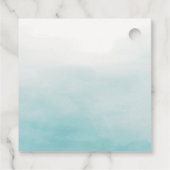 Eenvoudige Waterverf minimalistische bruiloft Dank Bedankjes Labels (Achterkant)