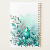 Eenvoudige Waterverf Moderne Crystal Gold Planner (Achterkant)