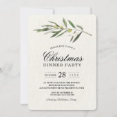 Eenvoudige Waterverf Olive Green Branch Kaart (Voorkant)