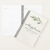 Eenvoudige Waterverf Olive Green Branch Planner (Display)