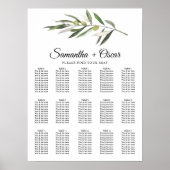 Eenvoudige Waterverf Olive Green Branch Poster (Voorkant)