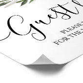 Eenvoudige Waterverf Olive Green Branch Poster (Hoek)