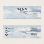 Eenvoudige waterverf-oorenkaart mini visitekaartjes (Voorkant /achterkant)