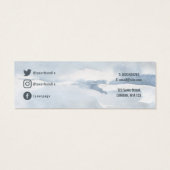 Eenvoudige waterverf-oorenkaart mini visitekaartjes (Achterkant)