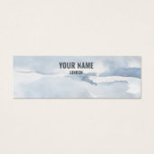 Eenvoudige waterverf-oorenkaart mini visitekaartjes (Voorkant)