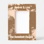 Eenvoudige Waterverf paar Valentijnse cadeau Houte Gegraveerde Lijstjes (Voorkant)