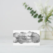 Eenvoudige Waterverf Paint Brushstroke Monotone Visitekaartje (Staand voorkant)