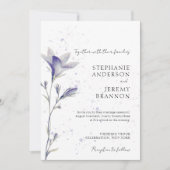 Eenvoudige Waterverf Periwinkle Flower Kaart (Voorkant)