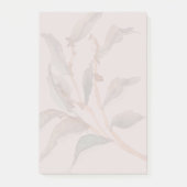Eenvoudige waterverf plant Roze achtergrond Schatt Post-it® Notes (Voorkant)