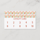 Eenvoudige Waterverf Rainbows Patroonkoel 10 Klantenkaartje (Voorkant)