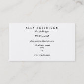 Eenvoudige waterverf regenboog visitekaartje (Achterkant)