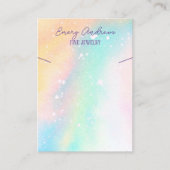 Eenvoudige Waterverf Sieraden Ketting Houder Displ Visitekaartje (Voorkant)