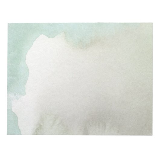 Eenvoudige waterverf splash artwork Moderne docent Notitieblok (Voorkant)