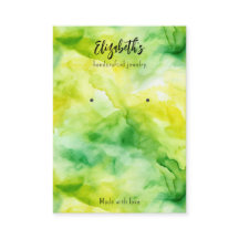 Eenvoudige Waterverf Toevoegen logo Oorbellen Disp