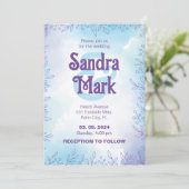 Eenvoudige waterverf trouwkaart kaart (Staand voorkant)