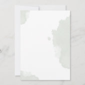 Eenvoudige Waterverf Tulp & Bladeren Trouwen Kaart (Achterkant)