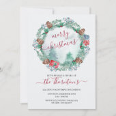 Eenvoudige Waterverf van het bos en de pooier Kaart (Voorkant)