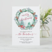 Eenvoudige Waterverf van het bos en de pooier Kaart (Staand voorkant)