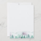 Eenvoudige Waterverf van het bos en de pooier Kaart (Achterkant)