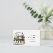 Eenvoudige Waterverf van New Orleans Louisiana Visitekaartje (Staand voorkant)