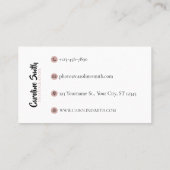 Eenvoudige, Waterverf ventilator, beide zijafgedru Visitekaartje (Achterkant)