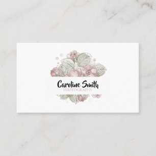 Eenvoudige, Waterverf ventilator, beide zijafgedru Visitekaartje