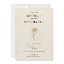 Eenvoudige Waterverf ventilatordouche-uitnodiging