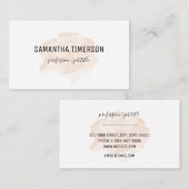 Eenvoudige Waterverf voor elegante doorsnee Visitekaartje (Voorkant / Achterkant)