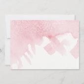 Eenvoudige Waterverf was roze penseelstreken Moder Kaart (Achterkant)