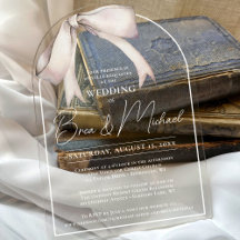 Eenvoudige Waterverf White Bow Elegant Arch Weddin