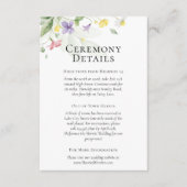 Eenvoudige Waterverf Wildbloemen - Gegevens / Rich Informatiekaartje (Voorkant)