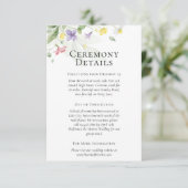 Eenvoudige Waterverf Wildbloemen - Gegevens / Rich Informatiekaartje (Staand voorkant)