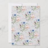 Eenvoudige Waterverf wilde bloem boeket flora brui Kaart (Achterkant)