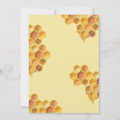 Eenvoudige Waterverf - Zonnebloem - honingbijen 1e Kaart (Achterkant)