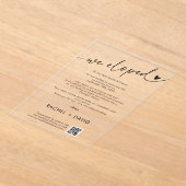 Eenvoudige We Elopement aankondiging QR-code (Laagn)