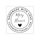 Eenvoudige website aangepaste naam handgemaakt met rubberstempel (Afrduk)