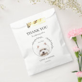 Eenvoudige website bruiloft dank u gunsttas bedankzakje (Gezegeld)