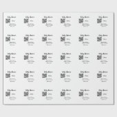 Eenvoudige website van het baby shower streepjesco cadeaupapier (Vlak)