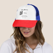 Eenvoudige website van het baby shower streepjesco trucker pet (In situ)