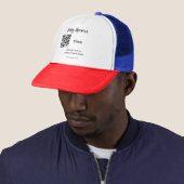 Eenvoudige website van het baby shower streepjesco trucker pet (In situ)